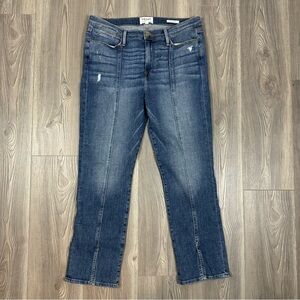 Frame Denim Le High Straight Jeans Women’s 32 Medium Wash Split Hem